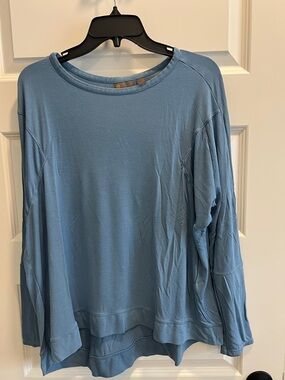 Zella Light Blue Long Sleeve Tee